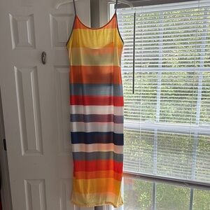 Rebdolls Gold and Orange Resort Slip Dress